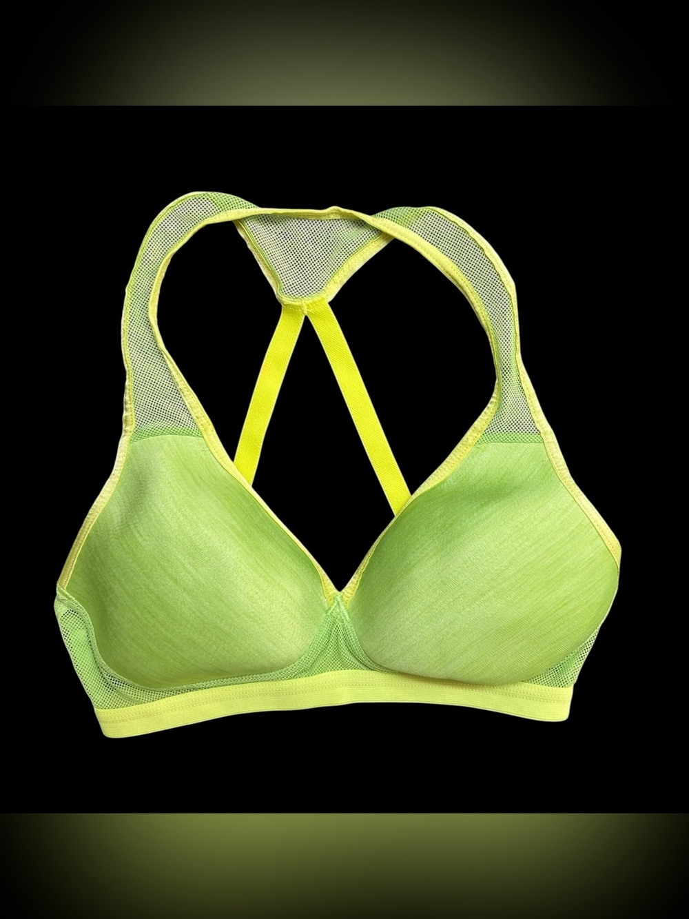 Wacoal 34B Sports Bra Green Soft Cup Wireless RacerBack 856234